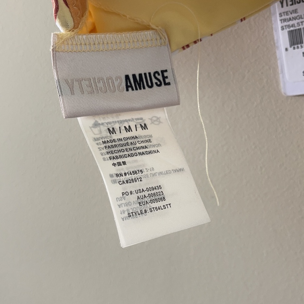 AMUSE SOCIETY Stevie Sunrise Bikini Set - NWT Med - Picture 10 of 16